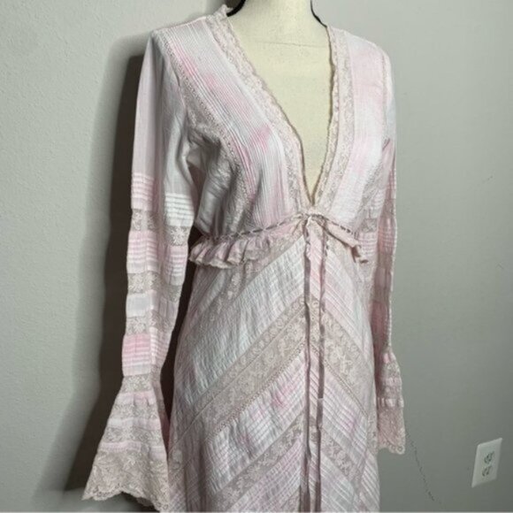 LoveShackFancy Weil Lace Inset Maxi Dress - Picture 9 of 15